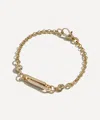 Lucy Delius 14ct Gold Stirrup Chain Bracelet In Gold