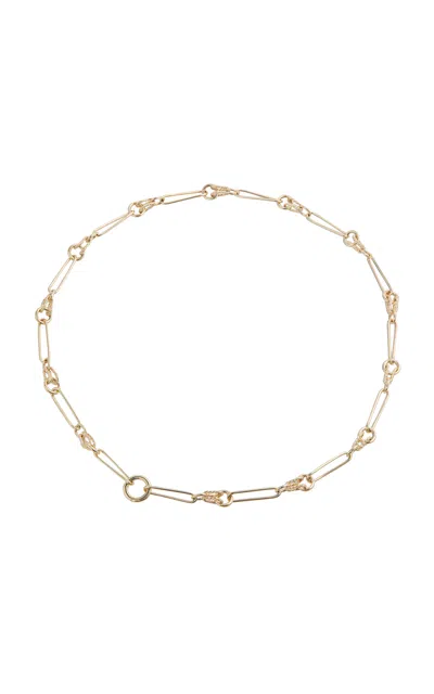 Lucy Delius 14k Yellow Gold Twisted Link Chain In Gold