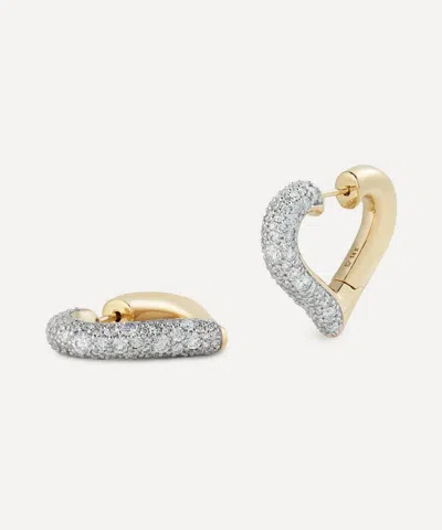 Lucy Delius Jewellery 14ct Gold Chubby Love Hoop Earrings