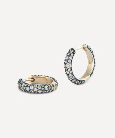 Lucy Delius Jewellery 14ct Gold Victorian Set Hinged Hoop Earrings