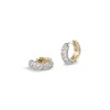 Lucy Delius Jewellery Chubby Huggies Earring In 14kt Yellow Gold,white Diamonds