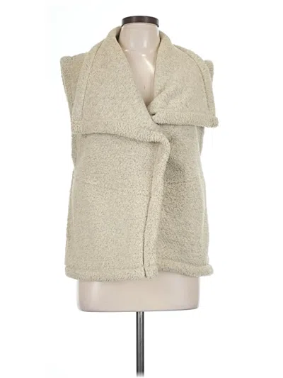 Pre-owned Lucy Faux Fur Vest In Ivory