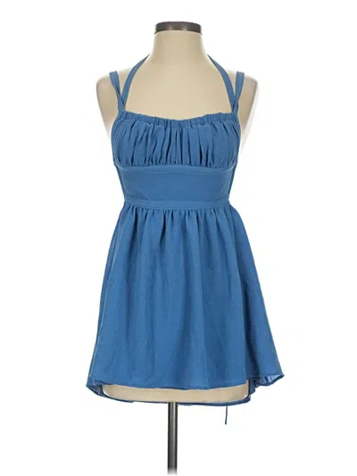Pre-owned Lucy In The Sky Casual Dress In Blue