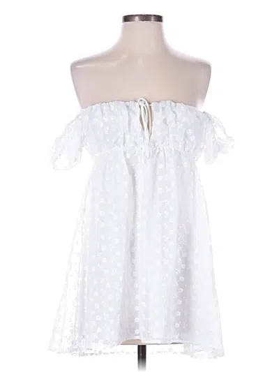 Pre-owned Lucy In The Sky Casual Dress In White