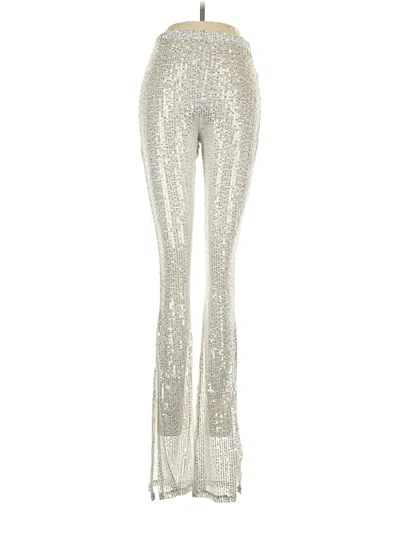 Pre-owned Lucy In The Sky Casual Pants In Silver