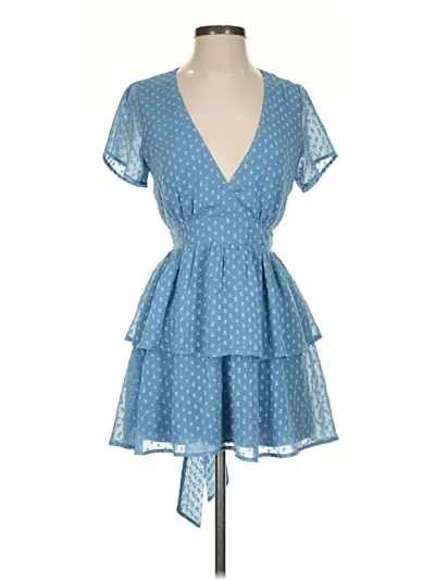 Pre-owned Lucy In The Sky Cocktail Dress In Blue