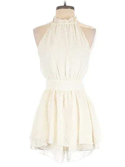 Pre-owned Lucy In The Sky Cocktail Dress In Ivory
