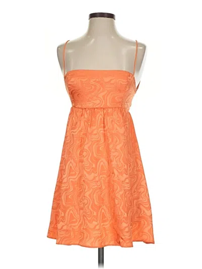 Pre-owned Lucy In The Sky Cocktail Dress In Orange