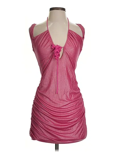 Pre-owned Lucy In The Sky Cocktail Dress In Pink