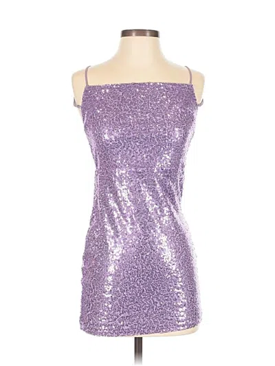 Pre-owned Lucy In The Sky Cocktail Dress In Purple