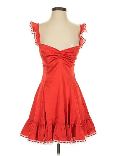 Pre-owned Lucy In The Sky Cocktail Dress In Red