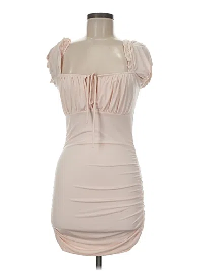 Pre-owned Lucy In The Sky Cocktail Dress In Tan