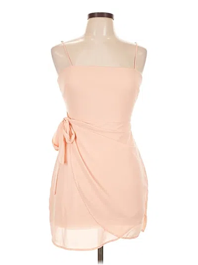 Pre-owned Lucy In The Sky Cocktail Dress In Tan