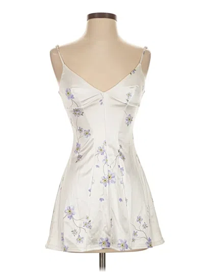 Pre-owned Lucy In The Sky Cocktail Dress In White