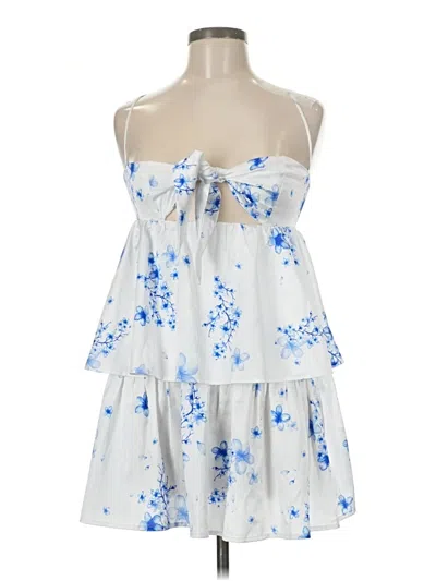 Pre-owned Lucy In The Sky Cocktail Dress In White