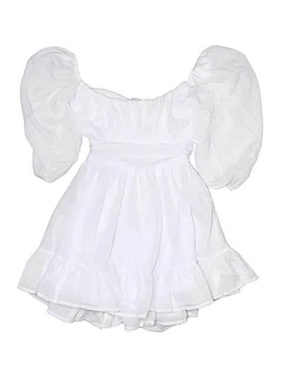 Pre-owned Lucy In The Sky Cocktail Dress In White