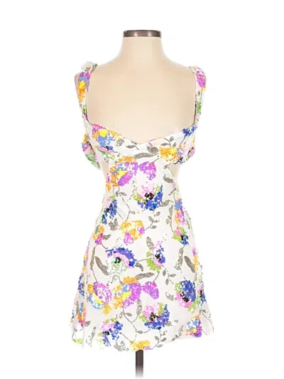 Pre-owned Lucy In The Sky Cocktail Dress In White