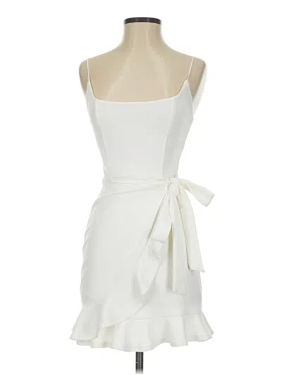 Pre-owned Lucy In The Sky Cocktail Dress In White