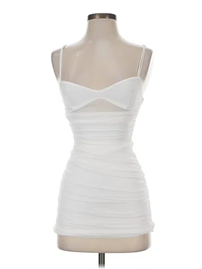 Pre-owned Lucy In The Sky Cocktail Dress In White