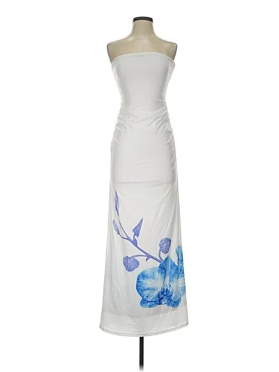 Pre-owned Lucy In The Sky Cocktail Dress In White