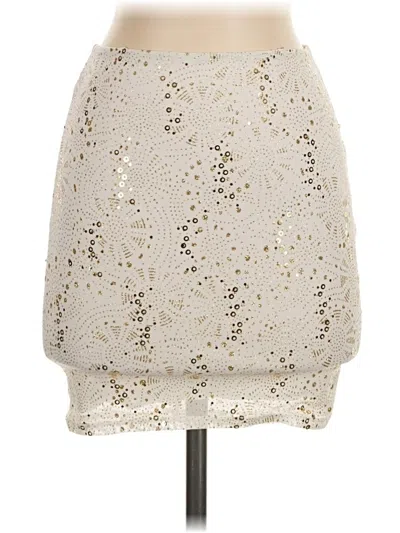 Pre-owned Lucy In The Sky Formal Skirt In Ivory
