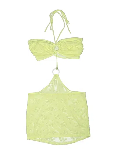 Pre-owned Lucy In The Sky Swimsuit Top Green Swimwear
