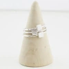 LUCY KEMP HANDMADE STERLING SILVER MINI SQUARE RING