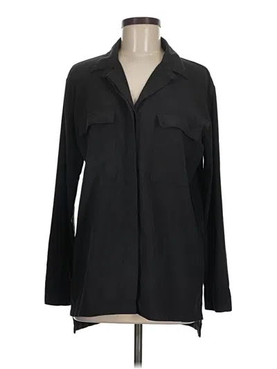Pre-owned Lucy Long Sleeve Blouse In Black