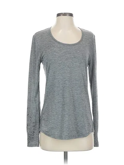 Pre-owned Lucy Long Sleeve T-shirt In Gray