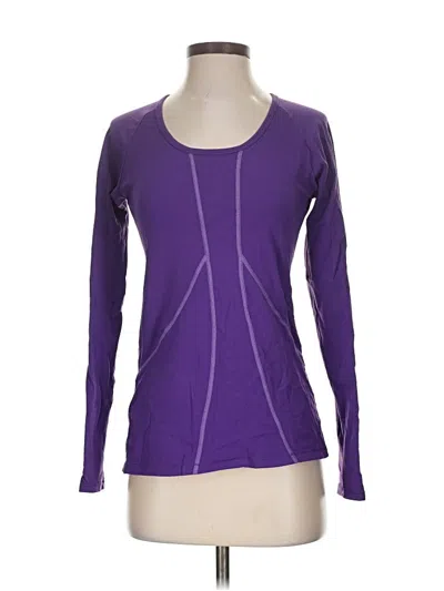 Pre-owned Lucy Long Sleeve T-shirt In Purple