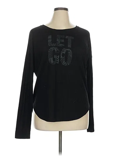 Pre-owned Lucy Long Sleeve T-shirt In Black
