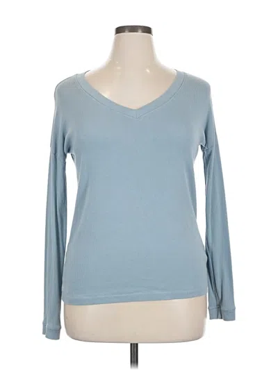 Pre-owned Lucy Long Sleeve T-shirt In Blue