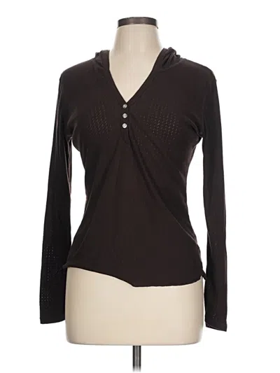 Pre-owned Lucy Long Sleeve T-shirt In Brown
