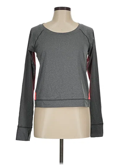 Pre-owned Lucy Long Sleeve T-shirt In Gray
