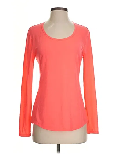 Pre-owned Lucy Long Sleeve T-shirt In Orange
