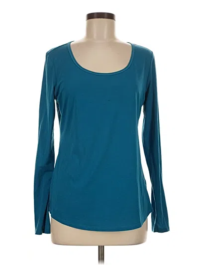 Pre-owned Lucy Long Sleeve T-shirt In Teal