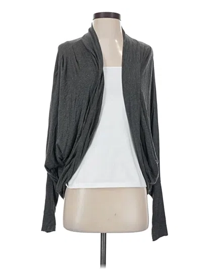 Pre-owned Lucy Love Cardigan Sweater In Gray