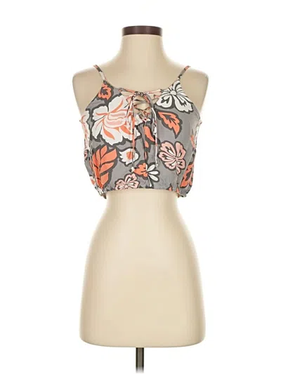 Pre-owned Lucy Love Tank Top Brown Strapless Neckline Tops