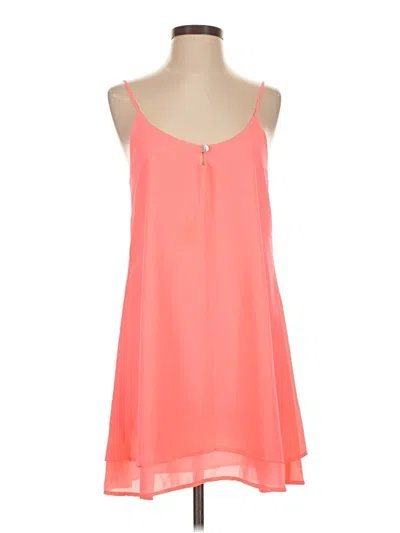 Pre-owned Lucy Love Tank Top Pink Strapless Neckline Tops