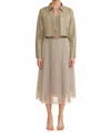 Lucy Paris Abbott Cropped Jacket In Sage