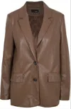 Lucy Paris Adler Faux Blazer In Brown In Brown