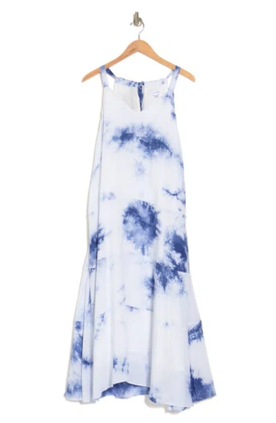 Lucy Paris Alani Tie Dye Dress In Navy