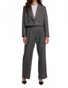 Lucy Paris Andie Wide-leg Pant In Grey In Gray