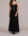 Lucy Paris Ayana Tulle Dress In Black In Black