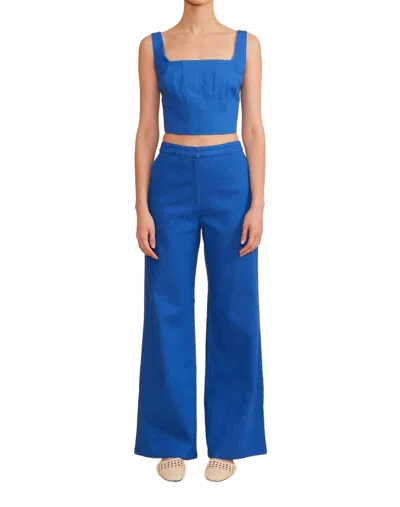 Lucy Paris Beaux Pants In Blue