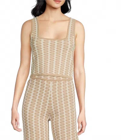 Lucy Paris Bora Crop Top In Tan