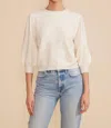 Lucy Paris Britt Knit Top In Ivory