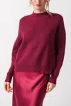 Lucy Paris Britton Sweater In Maroon In Multi