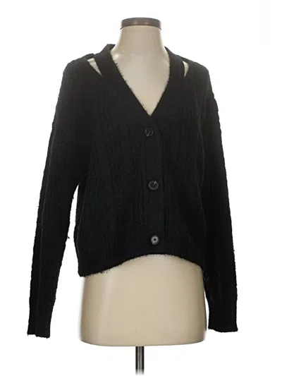 Pre-owned Lucy Paris Cardigan Sweater In Black