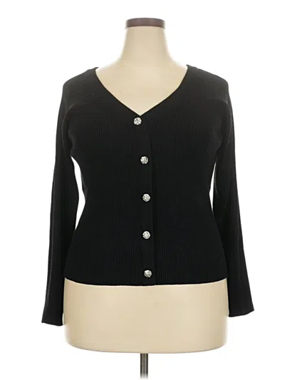 Lucy Paris Cardigan Sweater In Black